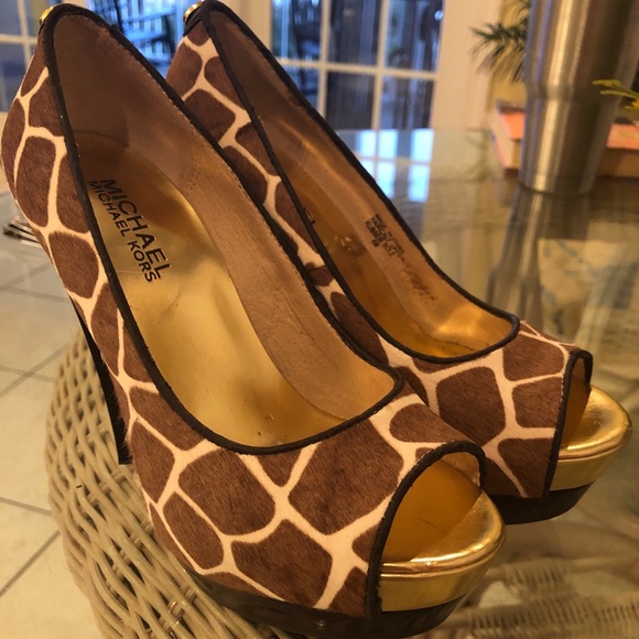 Michael Kors Peep Toe Pumps 4M - Picture 3 of 7